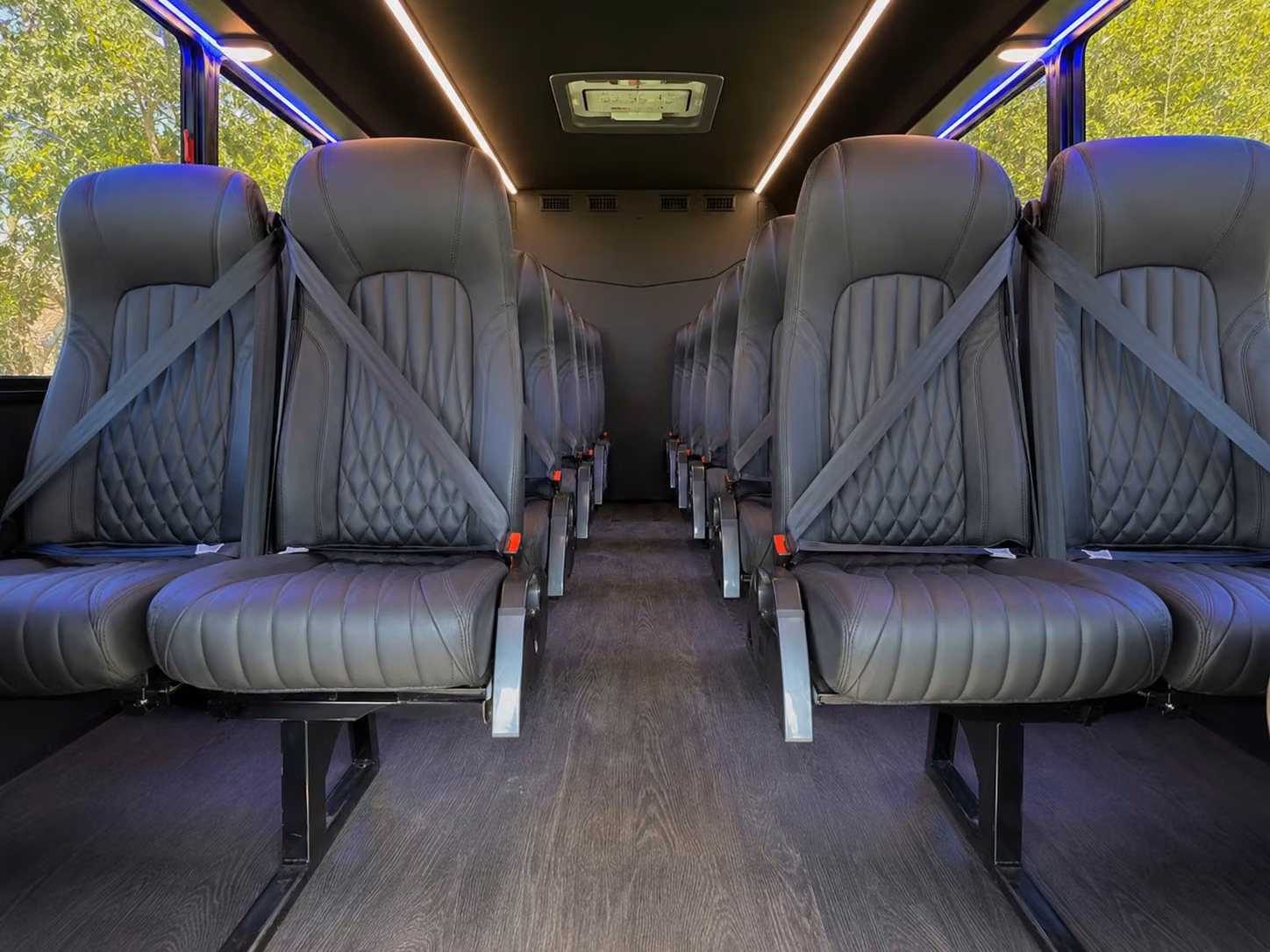 20 passenger minibus interior