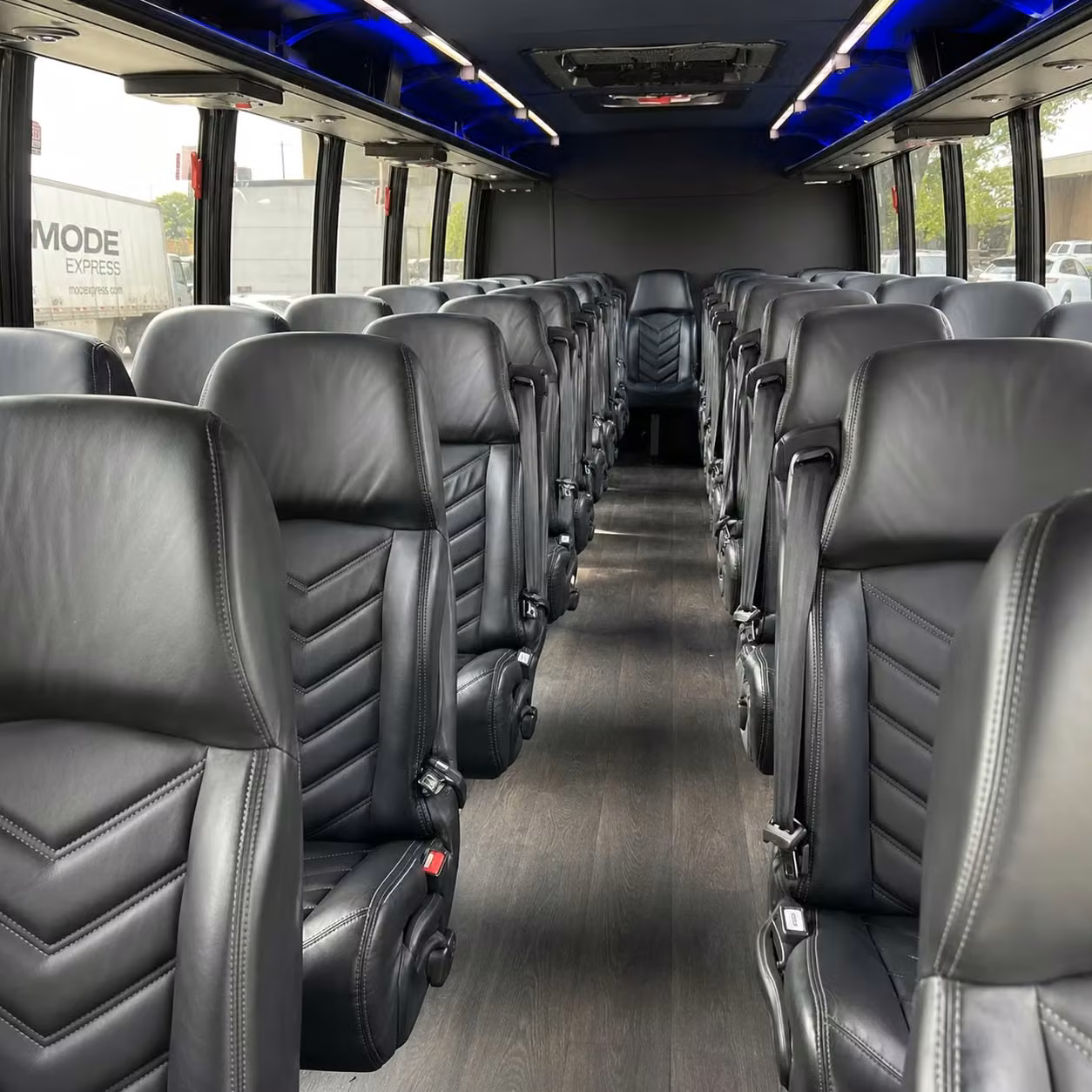 25 passenger minibus interior