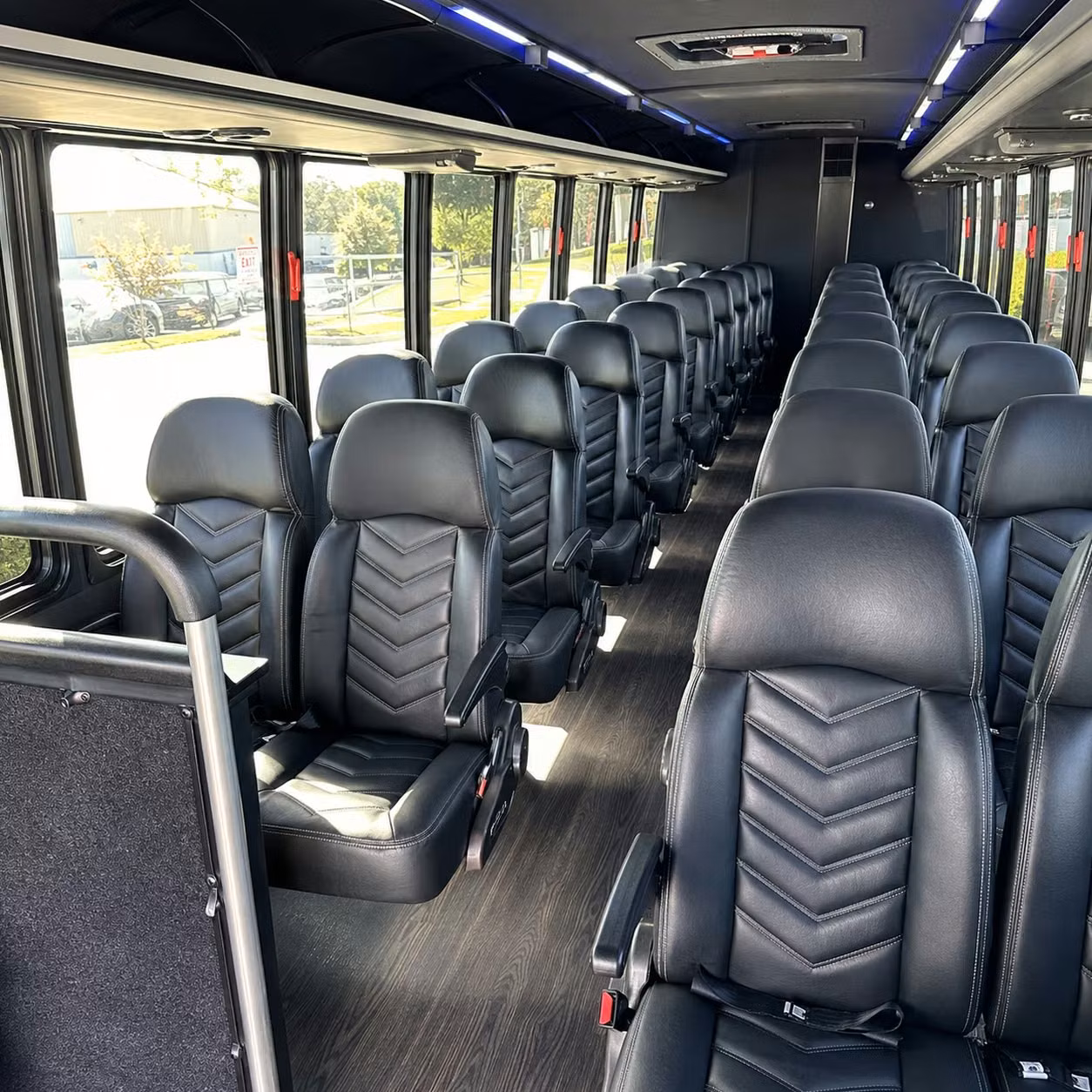 28 passenger minibus interior