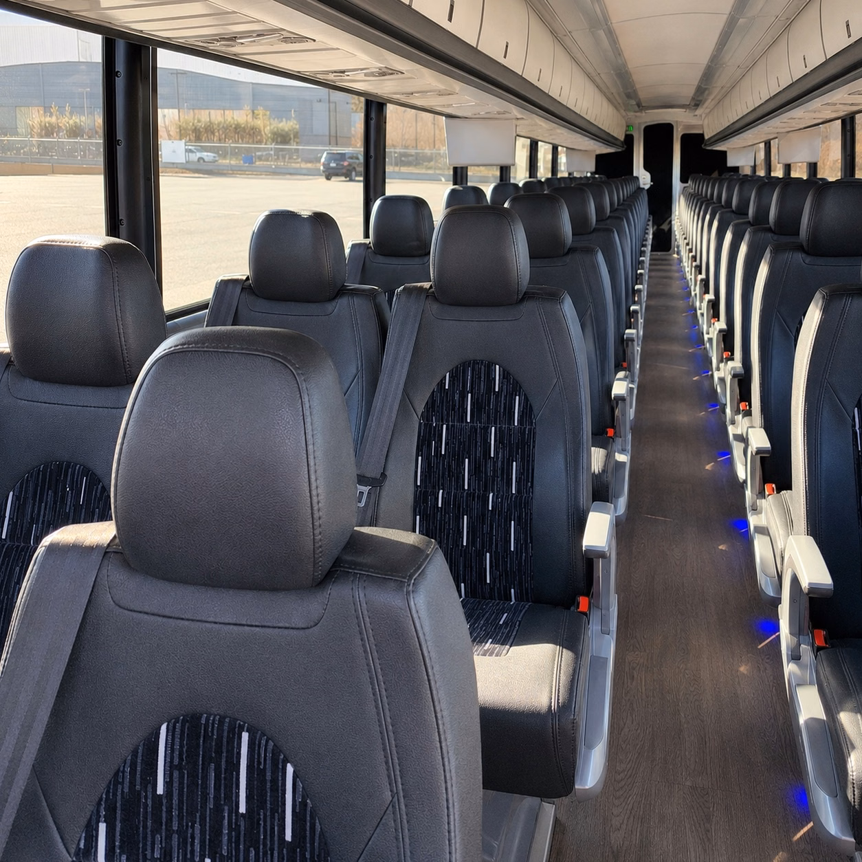 el paso charter bus rental interior